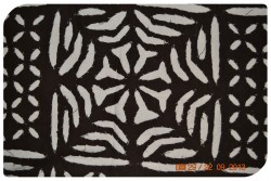 Cut work in hand loom cotton