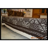 Cut work in hand loom cotton