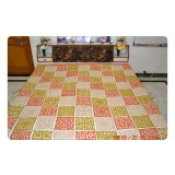 Cut work in hand loom cotton
